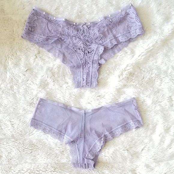 🍒NWOT🍒 VS PEARL EMBELLISHED UNLINED BRA + PANTY - Picture 7 of 8